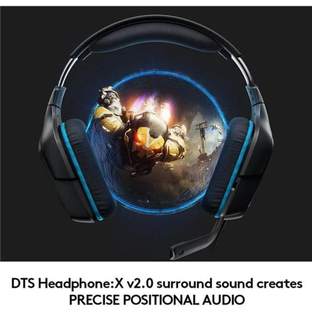 Logitech G432 Wired Gaming Headset, 7.1 Surround Sound
